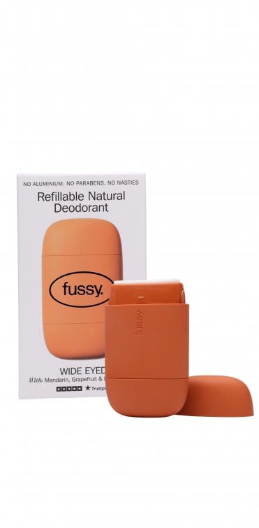 FUSSY Wide Eyed Refillable Natural Deodorant, Starter Pack, 40g - NEW RRP £12.99