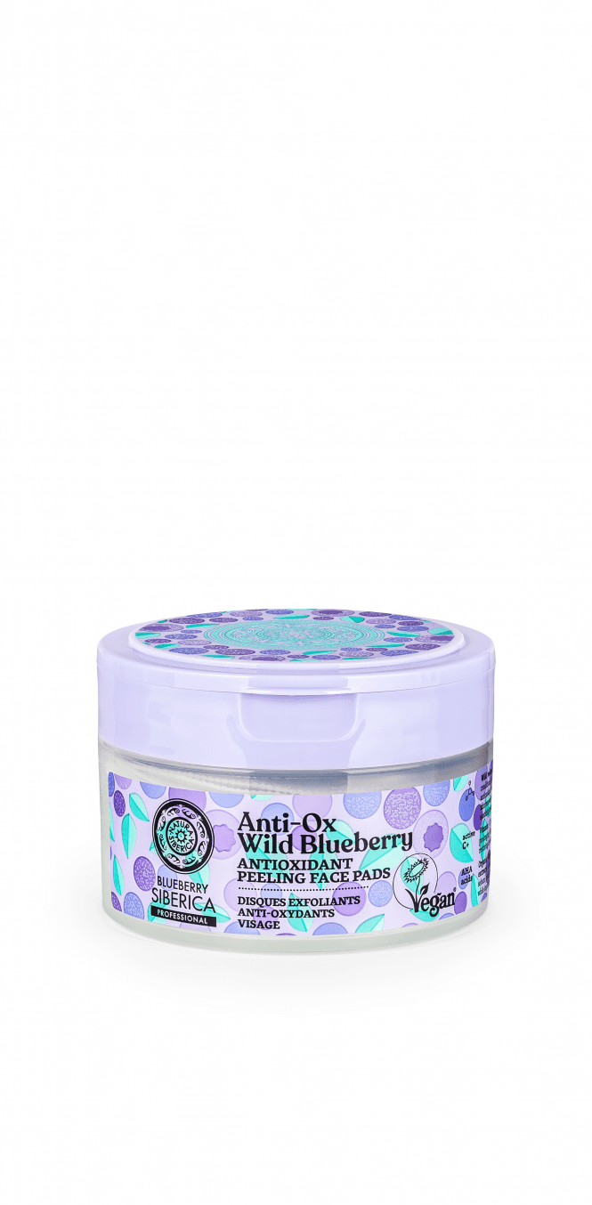 Natura Siberica Anti-OX Wild Blueberry Antioxidant Peeling Face Pads (20pcs) - RRP £11