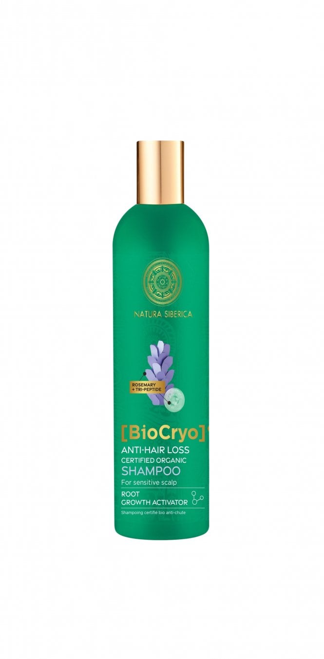 Natura Siberica BioCryo Anti-Hair Loss Natural Certified Organic Shampoo. For sensitive scalp. (400 ml) - RRP £7.50