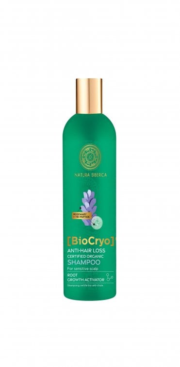 BioCryo Anti-Hair Loss Natural Certified Organic Shampoo. For sensitive scalp.  (400 ml) - RRP £7.50