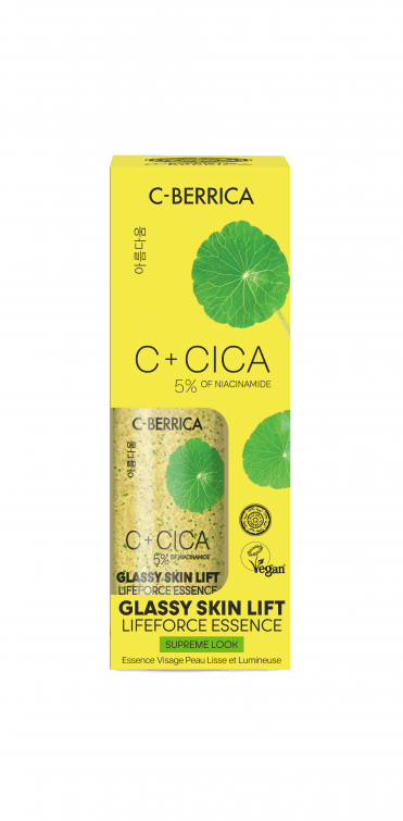 C+CICA C-BERRICA GLASSY SKIN LIFT LIFEFORCE ESSENCE - supreme look, 50ml - RRP £11.99