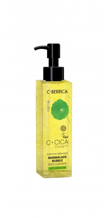 C+CICA C-BERRICA PURIFYING FRESHNESS MARMALADE BUBBLE FACE CLEANSER - soft & gentle care. 150ml - RRP £8.99