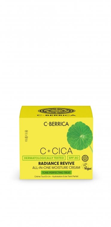 C+CICA C-BERRICA RADIANCE REVIVE ALL-IN-ONE MOISTURE CREAM - tone perfecting treat. 50ml - RRP £12.99