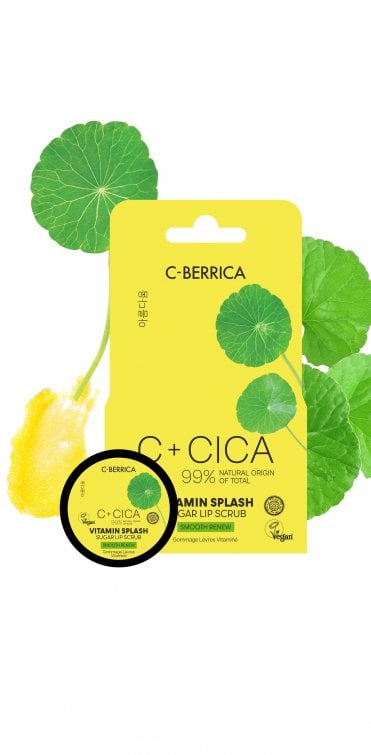 C+CICA C-BERRICA. Vitamin Splash SUGAR RENEW LIP SCRUB Smooth renew, 10 ml - RRP £5.99
