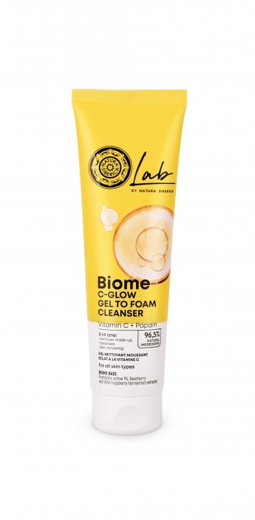 Lab by NS. Biome. C-Glow Gel To Foam Face Cleanser, 140 ml - RRP £12