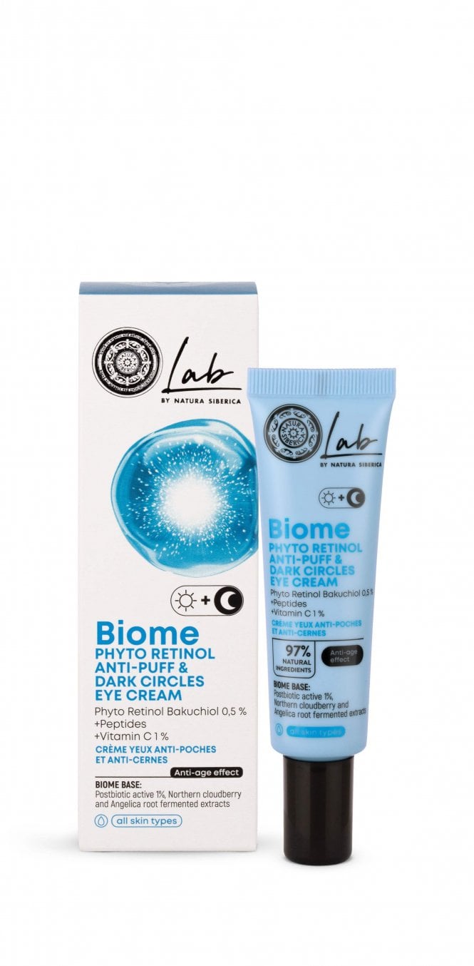 Natura Siberica Lab by NS. Biome. Phyto Retinol Anti-Puff & Dark Circles Eye Cream, 30 ml - RRP £12