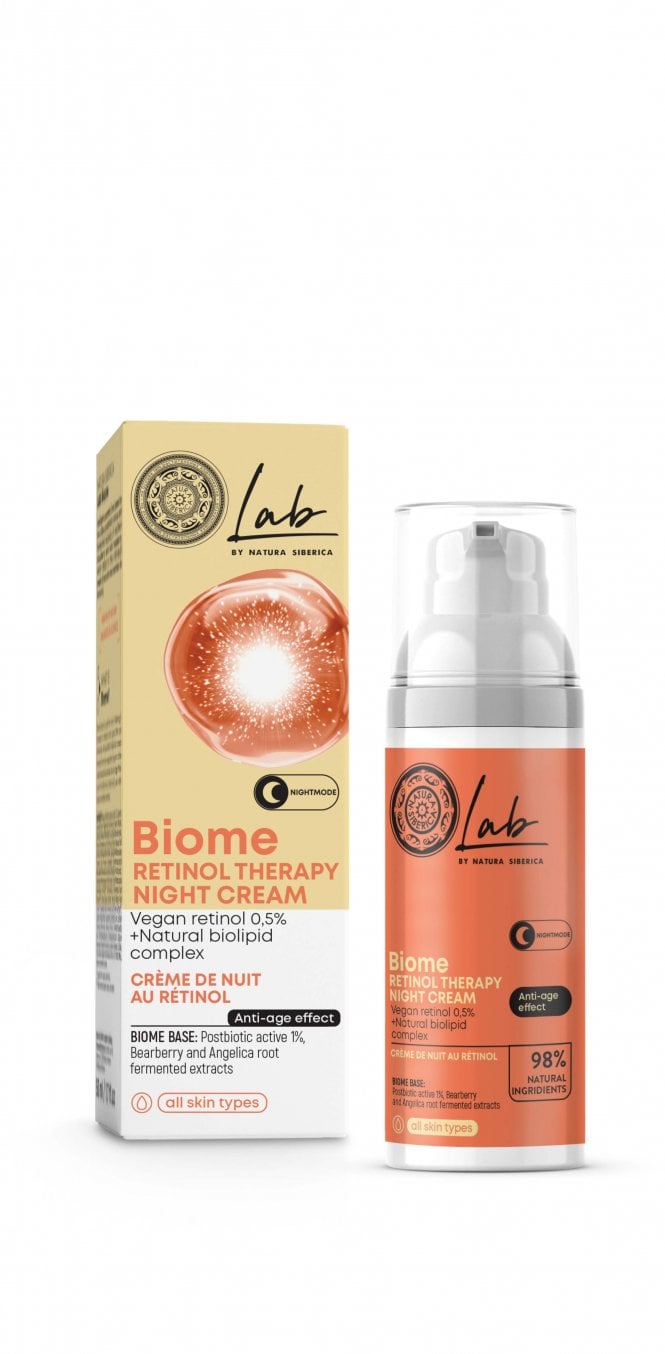 Natura Siberica Lab by NS. Biome. Retinol Therapy Night Face Cream, 50 ml - RRP £12