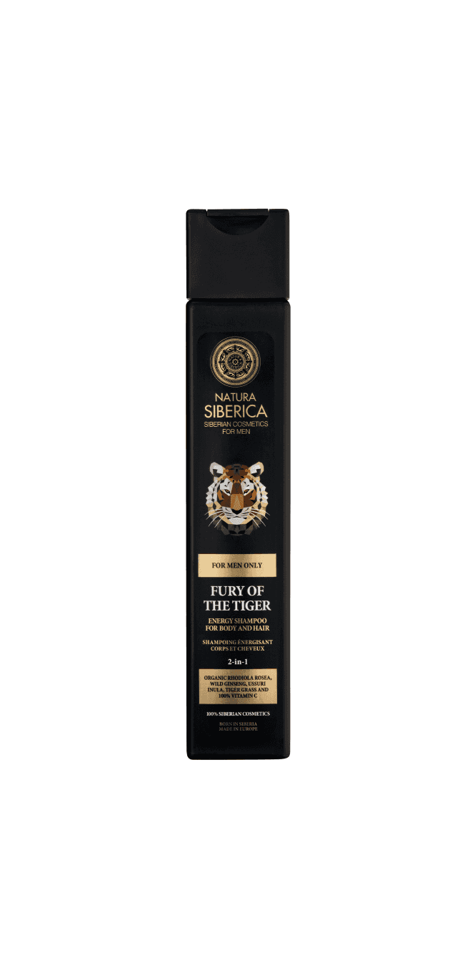 Natura Siberica NS Men Fury Of The Tiger Energy Shampoo for body & hair (250ml) - RRP £7.5