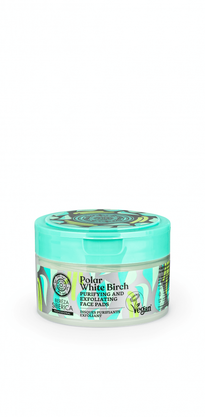 Natura Siberica Polar White Birch Purifying & Exfoliating Face Pads (20pcs) - RRP £11