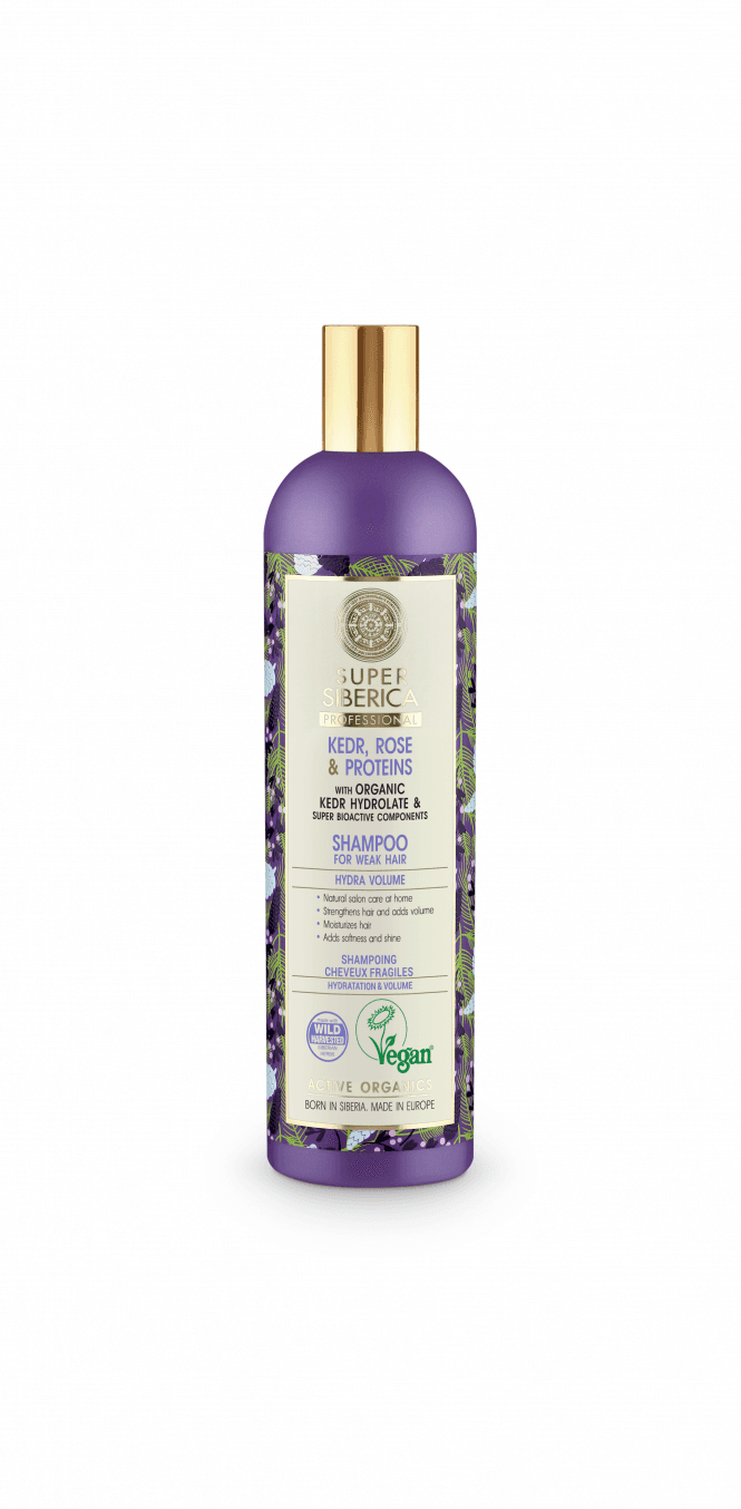 Natura Siberica Super Siberica Kedr Rose & Proteins Shampoo for weak hair (400ml) - RRP £8.49