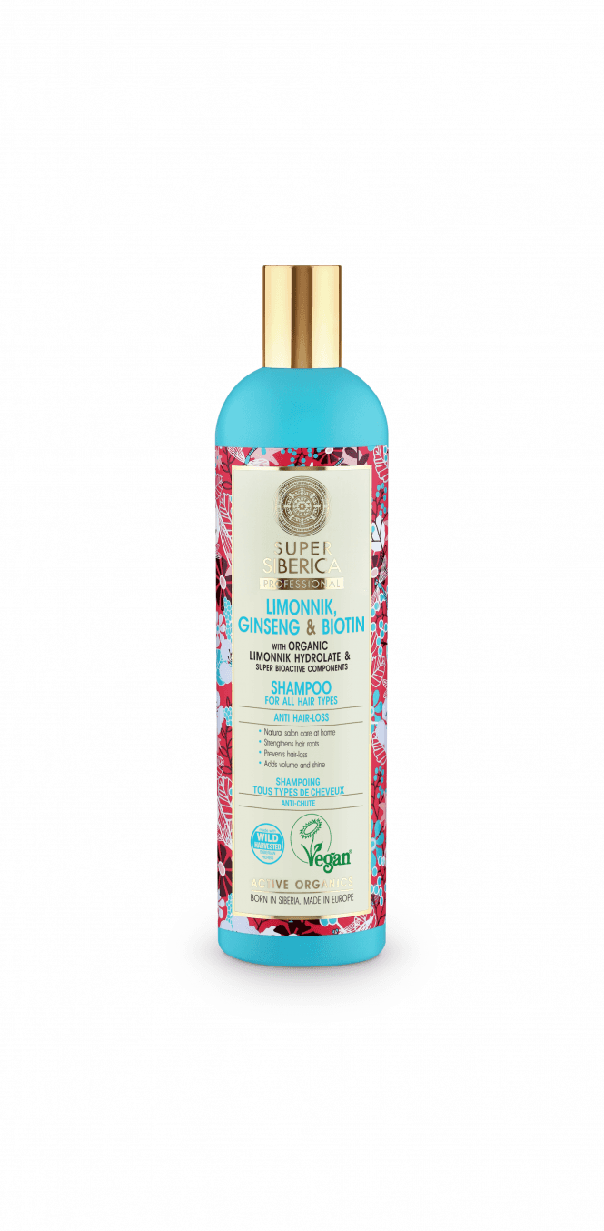 Natura Siberica Super Siberica Limonnik Ginseng & Biotin Shampoo for all hair types (400ml) - RRP £8.49