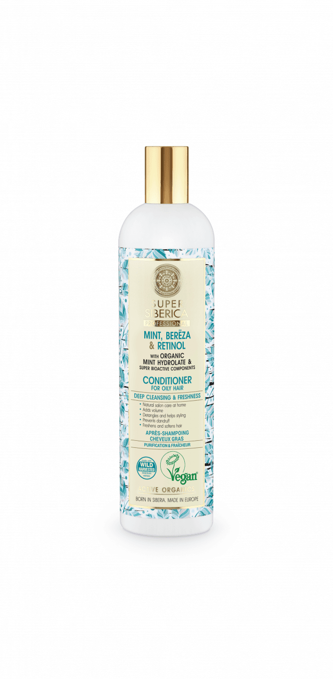 Natura Siberica Super Siberica Mint Bereza & Retinol Conditioner for oily hair (400ml) - RRP £8.49