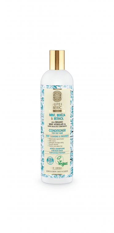 Super Siberica Mint Bereza & Retinol Conditioner for oily hair (400ml) - RRP £8.49