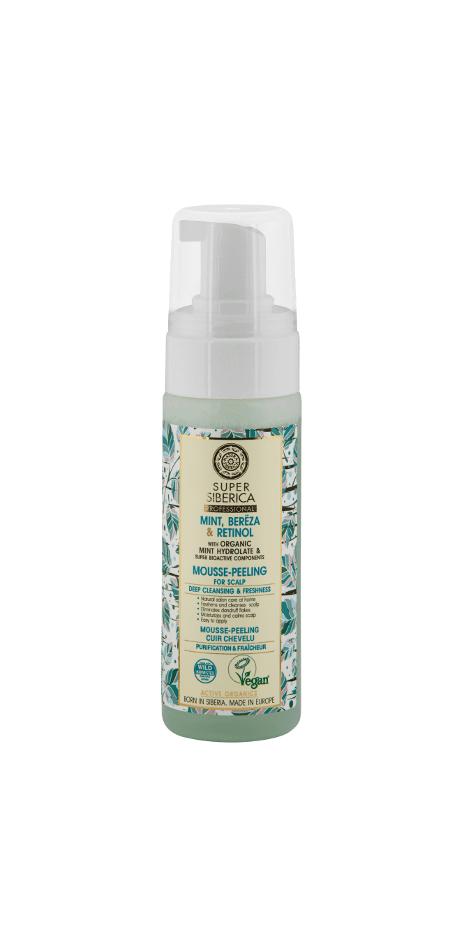 Natura Siberica Super Siberica Mint Bereza & Retinol Mousse-peelingforscalp (170ml) - RRP £9.49