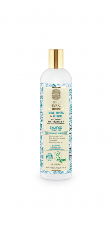 Super Siberica Mint Bereza & Retinol Shampoo for oily hair (400ml) - RRP £8.49