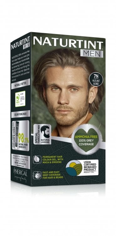 Naturtint Men Permanent Hair Colour Gel 7N Hazelnut Blonde (170ml) - RRP £11.99