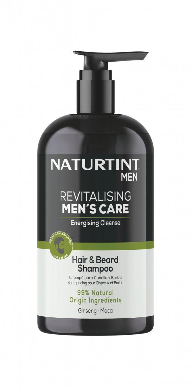 Naturtint Revitalising Men's Care - Hair and Beard Shampoo (500ml) - RRP £14.99
