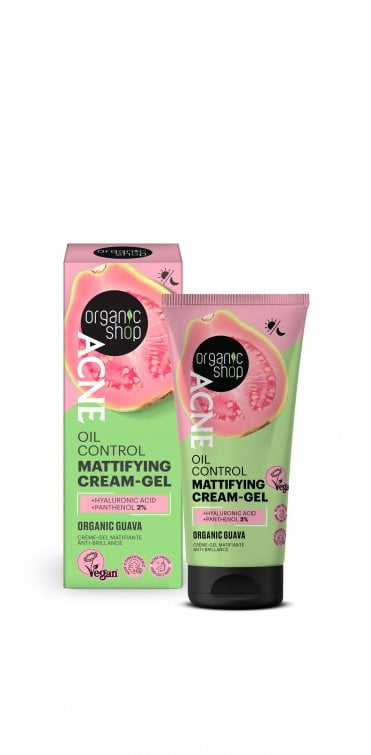 Organic Shop Acne Oil Control Mattifying Cream-Gel (50 ml) - RRP £5.99