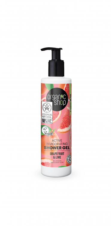Organic Shop Active Invigorating Shower Gel Grapefruit and Lime (280ml) - RRP £4.49