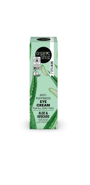 Organic Shop Anti-puffiness Eye Cream for all skin types Aloe and Avocado (30ml) - RRP £5.49