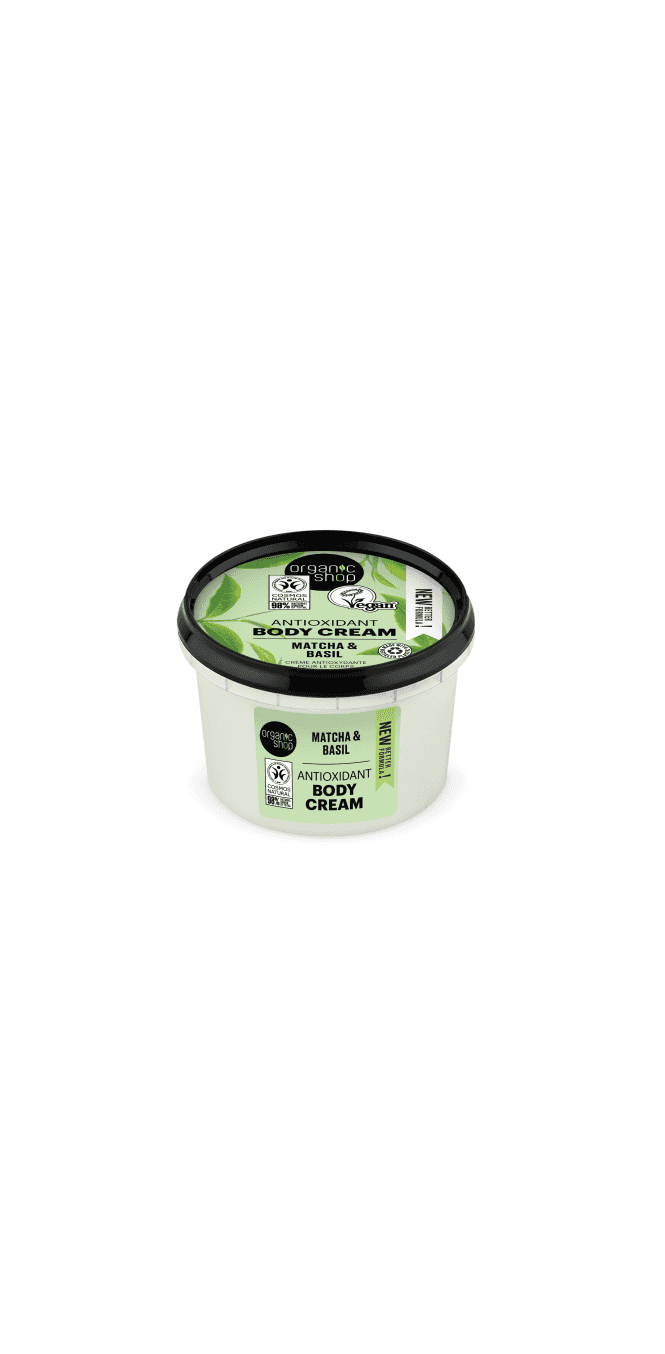 Organic Shop Antioxidant Body Cream Matcha and Basil (250ml) - RRP £5.49