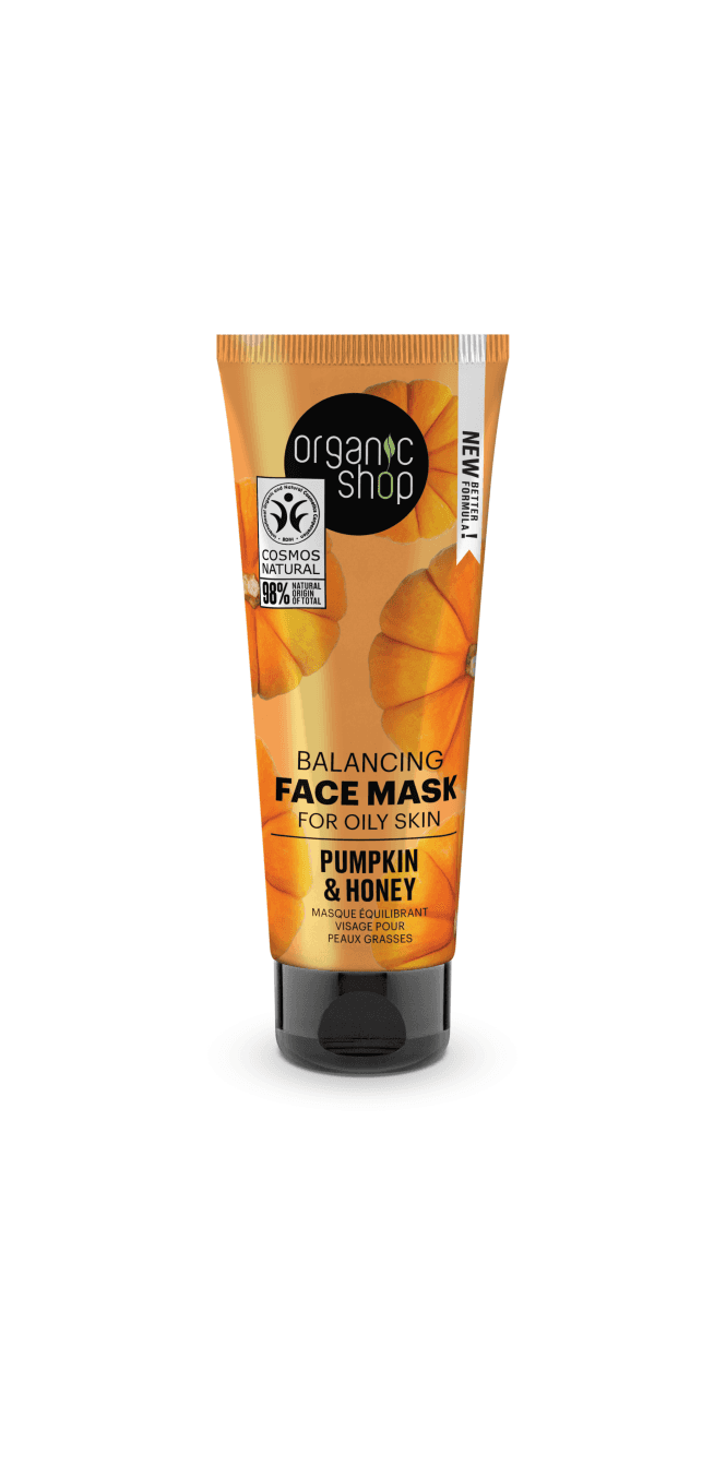 Organic Shop Balancing Face Mask for oily skin Pumpkin and Honey (75ml) - RRP £5.49