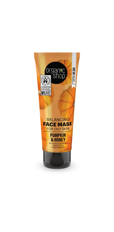 Organic Shop Balancing Face Mask for oily skin Pumpkin and Honey (75ml) - RRP £5.49