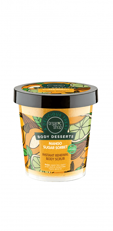 Organic Shop Body Desserts Mango Sugar Sorbet Instant Renewal Body Scrub (450ml) - RRP £8.99