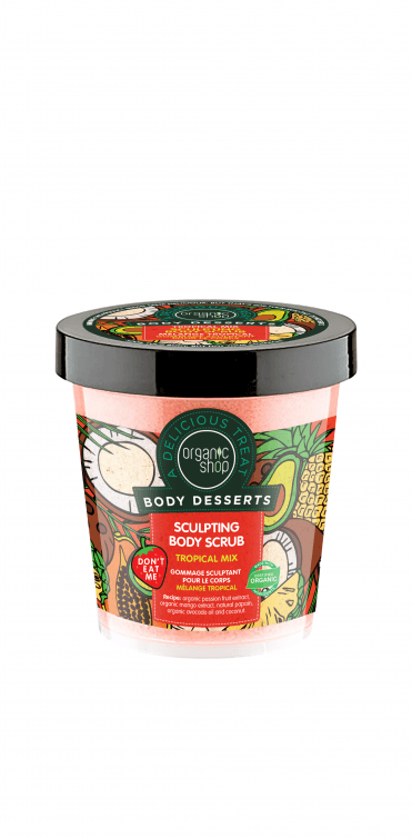 Organic Shop Body Desserts Tropical Mix Sculpting Body Scrub (450ml) - RRP £8.99
