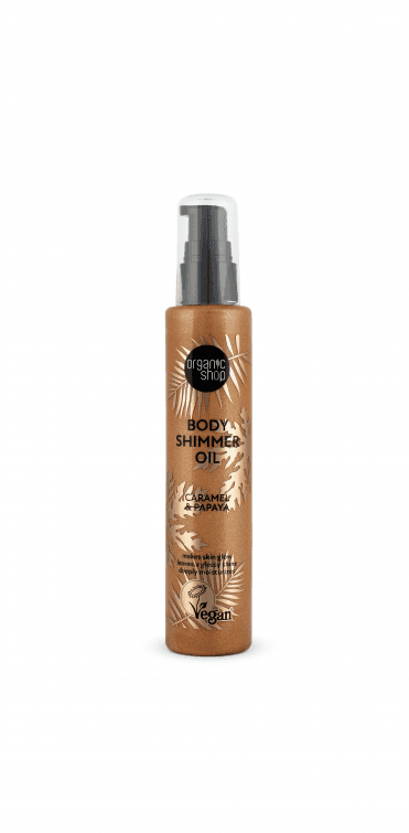 Organic Shop Body Shimmer Oil. Caramel & Papaya (100ml) - RRP £10.99