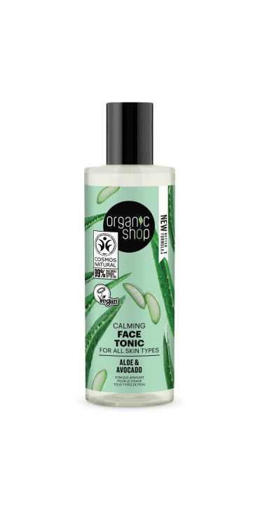 Organic Shop Calming Face Tonic for all skin types Aloe and Avocado (150ml) - RRP £5.49