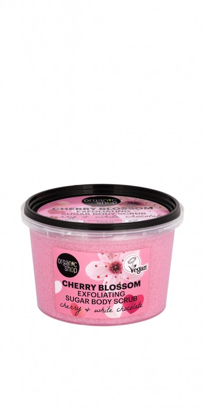 Organic Shop Cherry Blossom Exfoliating Sugar Body Scrub (250ml) - RRP £5.49