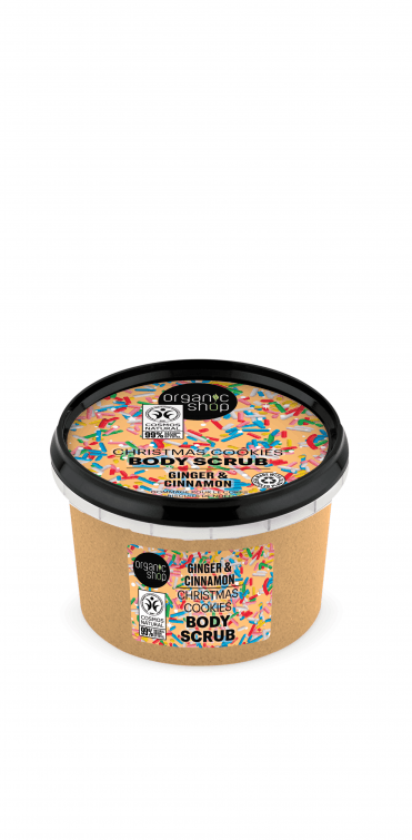 Organic Shop Christmas Cookies Body Scrub Ginger and Cinnamon (250ml) - RRP £5.49