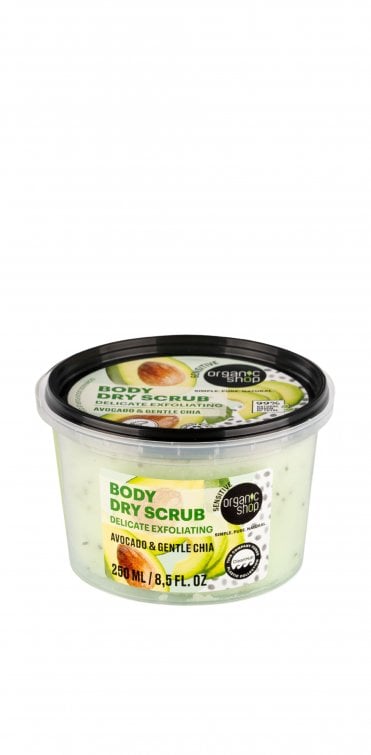 Organic Shop Delicate Exfoliating Dry Body Scrub (250 ml) - RRP £5.49