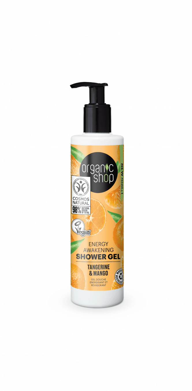 Organic Shop Energy Awakening Shower Gel Tangerine and Mango (280ml) - RRP £4.49