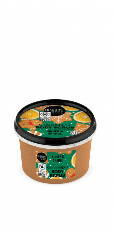Organic Shop Gingerbread Body Scrub Ginger and Orange (250ml) - RRP £5.49