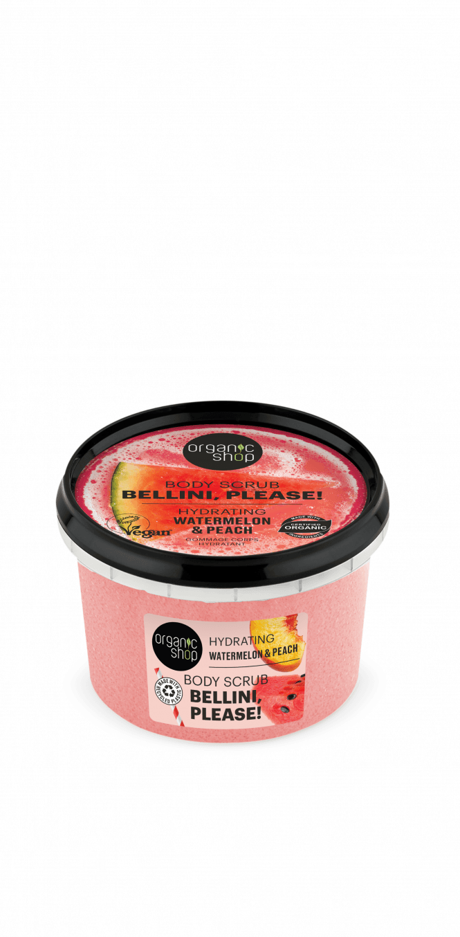 Organic Shop Hydrating Bellini, Please! Body Scrub Watermelon and Peach (250ml) - RRP £5.49