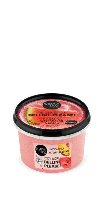 Organic Shop Hydrating Bellini, Please! Body Scrub Watermelon and Peach (250ml) - RRP £5.49