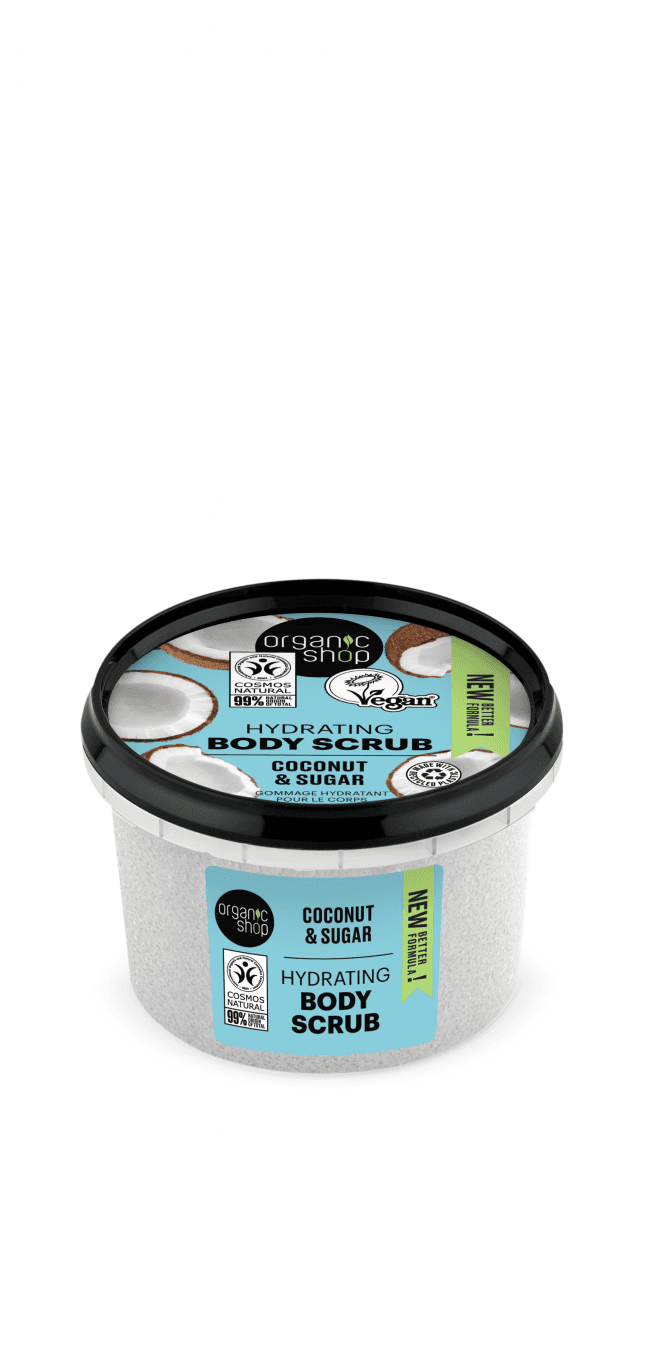 Organic Shop Hydrating Body Scrub Coconut and Sugar (250ml) - RRP £5.49