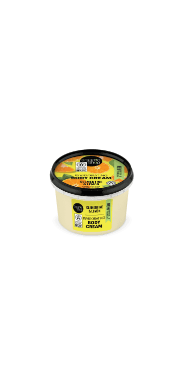 Organic Shop Invigorating Body Cream Clementine and Lemon (250ml) - RRP £5.49
