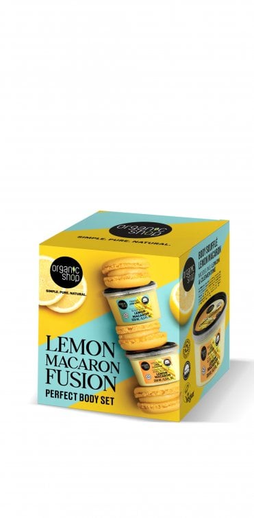 Organic Shop Lemon Macaron Fusion Perfect Body Set  (250ml+250ml) - RRP £8.99