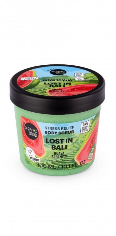 Organic Shop Lost in Bali Stress Relief Body Scrub. Guava Serenity (300ml) - RRP £5.99