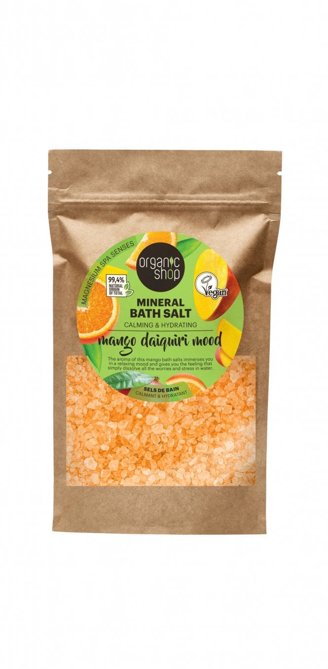 Organic Shop Mango Daiquiri Mood Calming & Hydrating Mineral Bath Salt (500g) - RRP £5.99