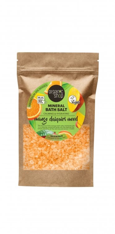 Organic Shop Mango Daiquiri Mood Calming & Hydrating Mineral Bath Salt (500g) - RRP £5.99
