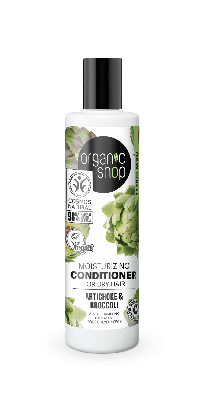 Organic Shop Moisturizing Conditioner for Dry Hair Artichoke and Broccoli (280ml) - RRP £4.99