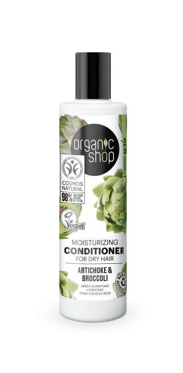 Organic Shop Moisturizing Conditioner for Dry Hair Artichoke and Broccoli (280ml) - RRP £4.99