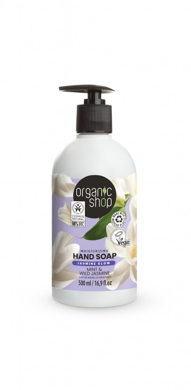 Organic Shop Moisturizing Hand Soap Jasmine and Mint (500ml) - RRP £4.99
