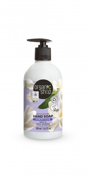Organic Shop Moisturizing Hand Soap Jasmine and Mint (500ml) - RRP £4.99