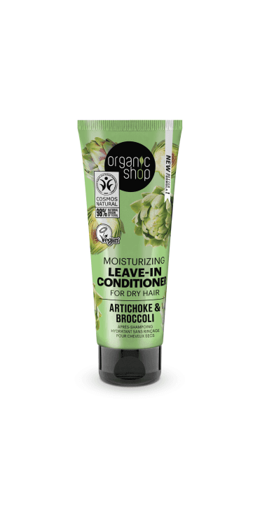 Organic Shop Moisturizing Leave-In Conditioner for Dry Hair Artichoke and Broccoli (75ml) - RRP £4.99