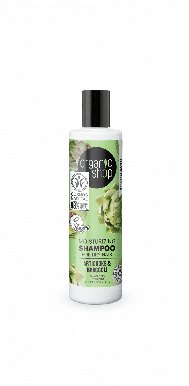 Organic Shop Moisturizing Shampoo for Dry Hair Artichoke and Broccoli (280ml) - RRP £4.99